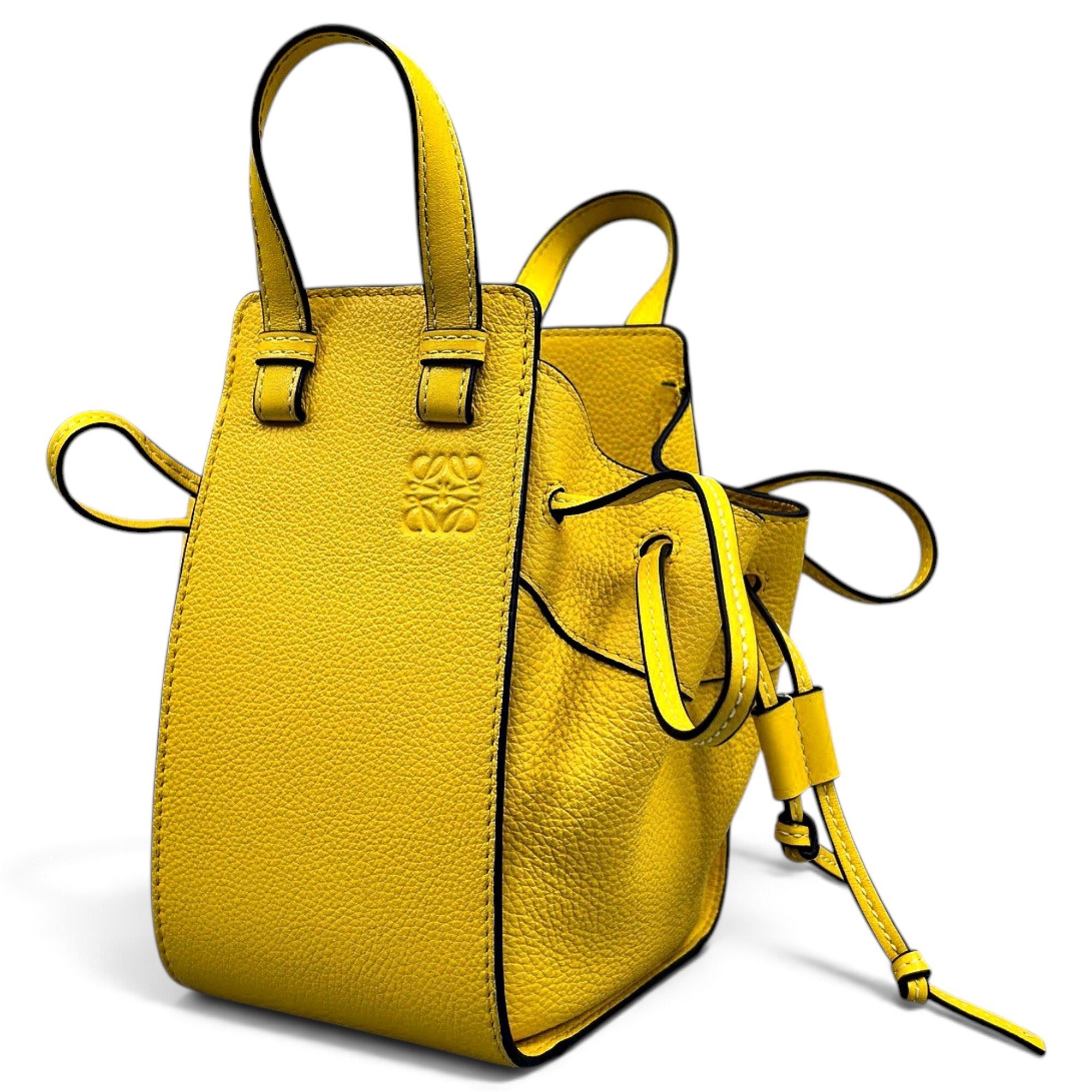 Hammock leather handbag