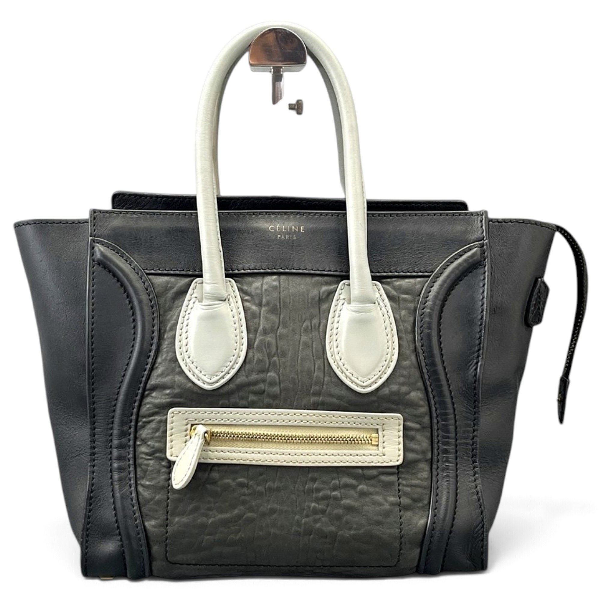 Luggage leather tote