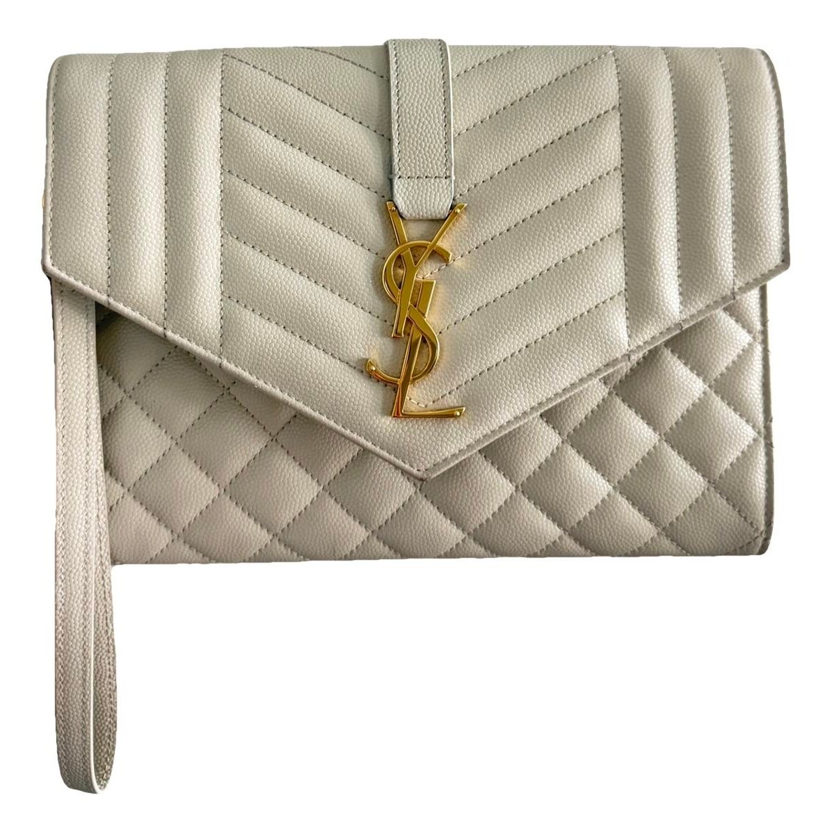 Cassandre leather clutch bag
