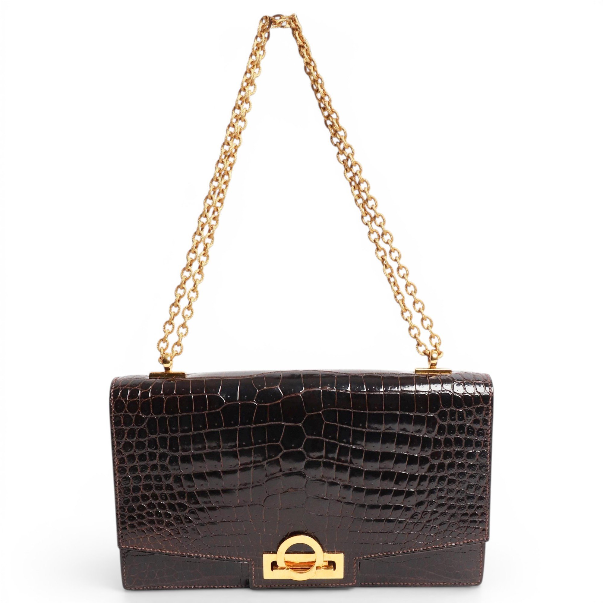 H leather bag