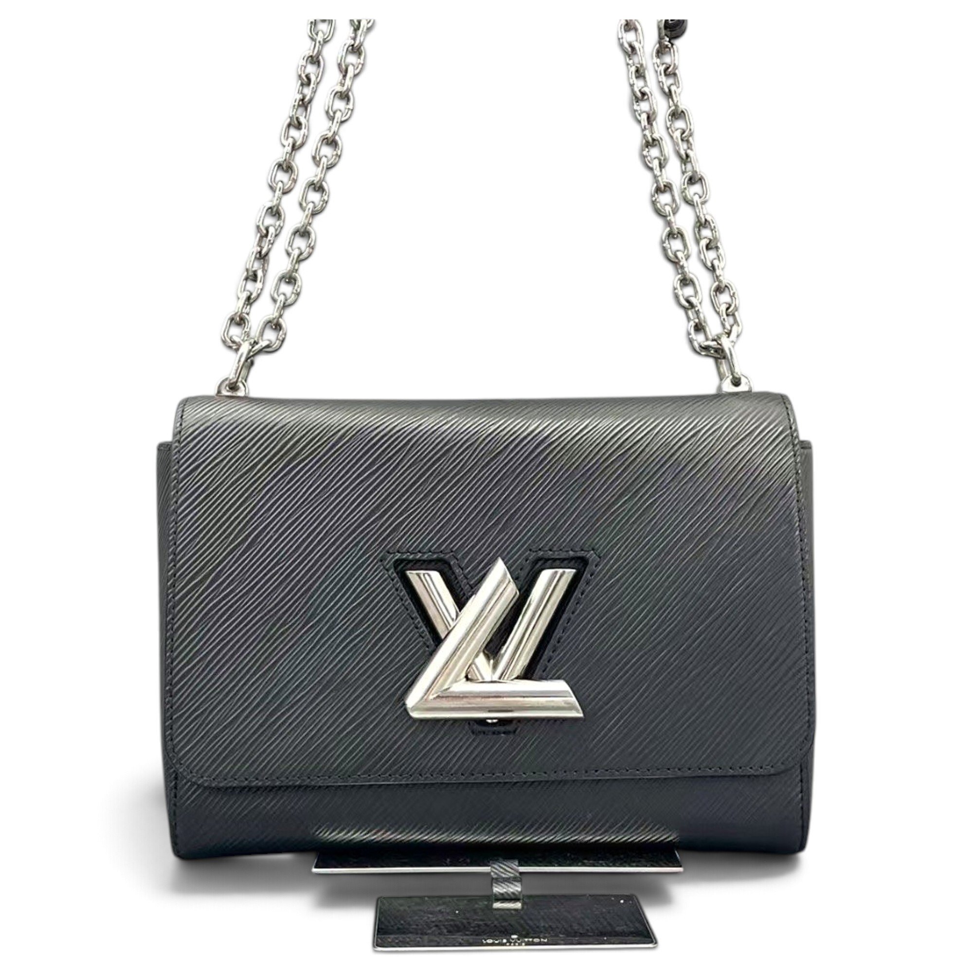 Twist leather handbag