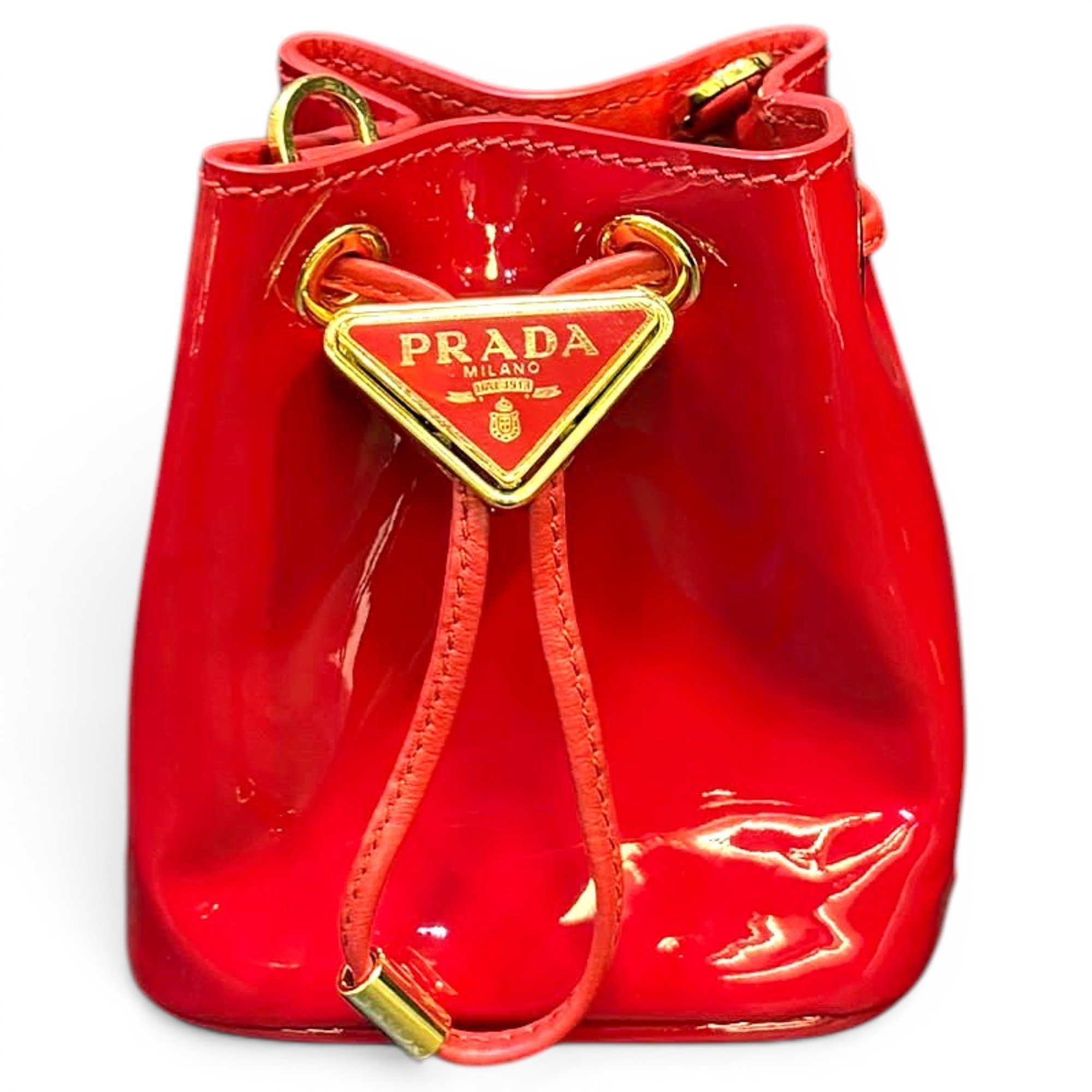 Duet patent leather crossbody bag