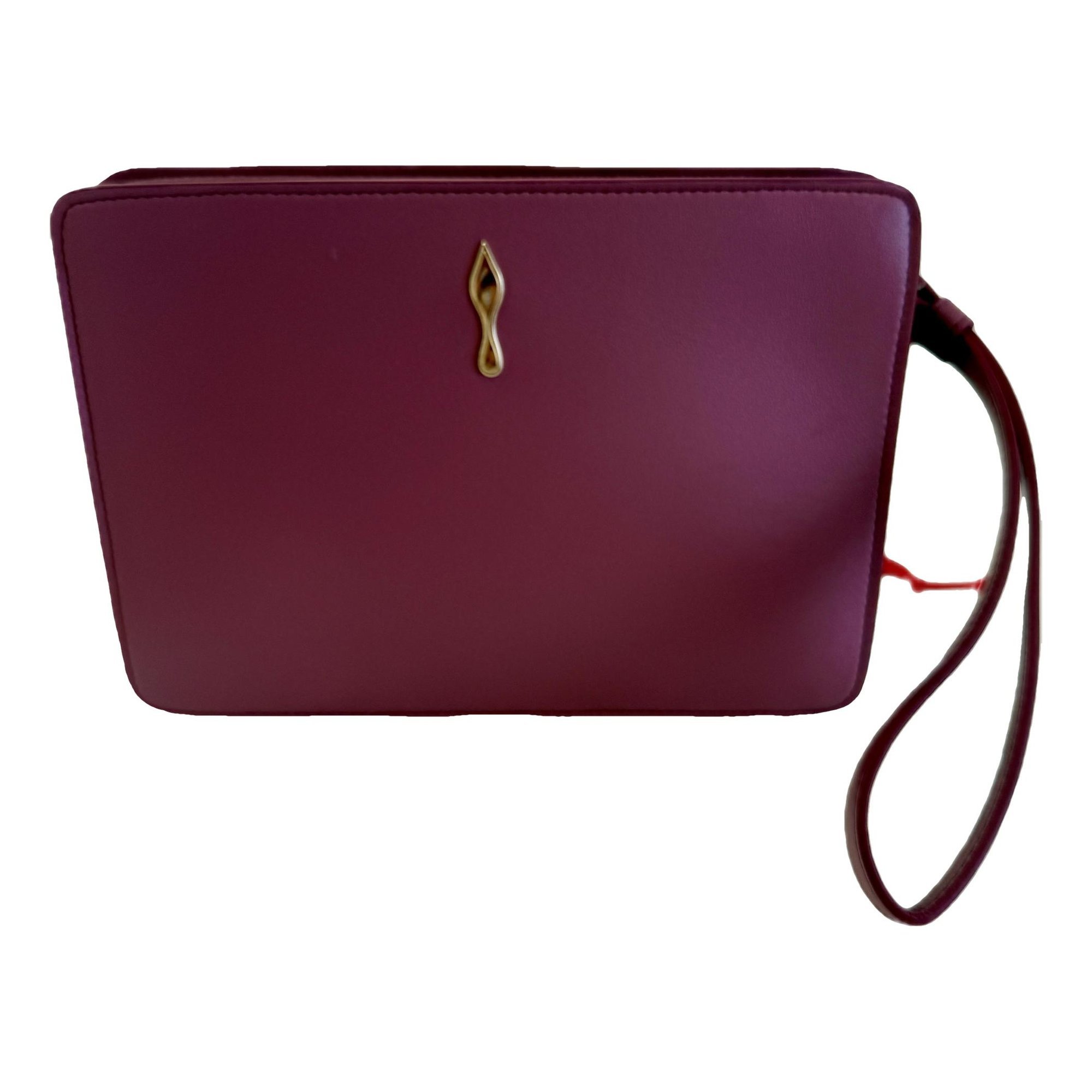 Leather clutch bag