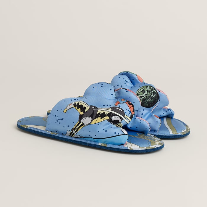 Random Silk Slippers