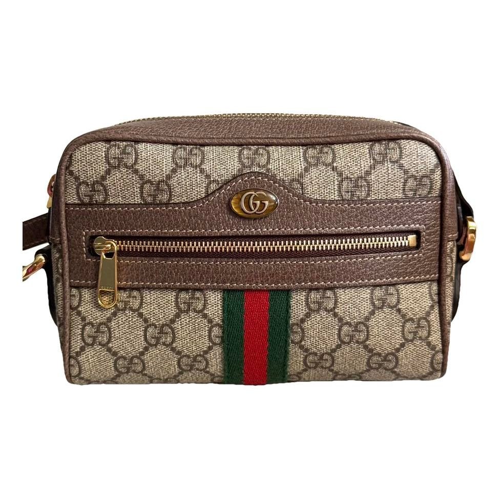 Ophidia patent leather crossbody bag