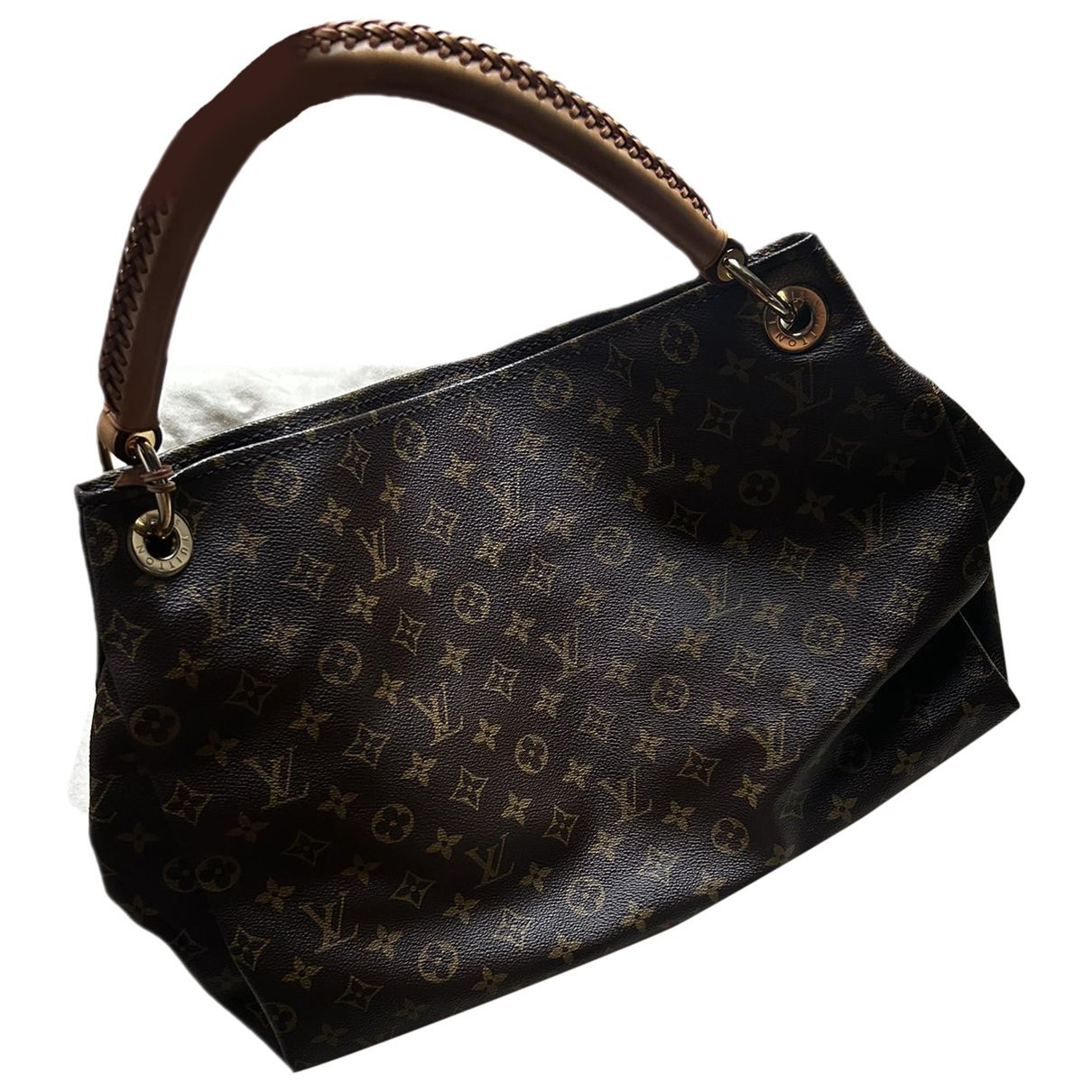Artsy leather handbag