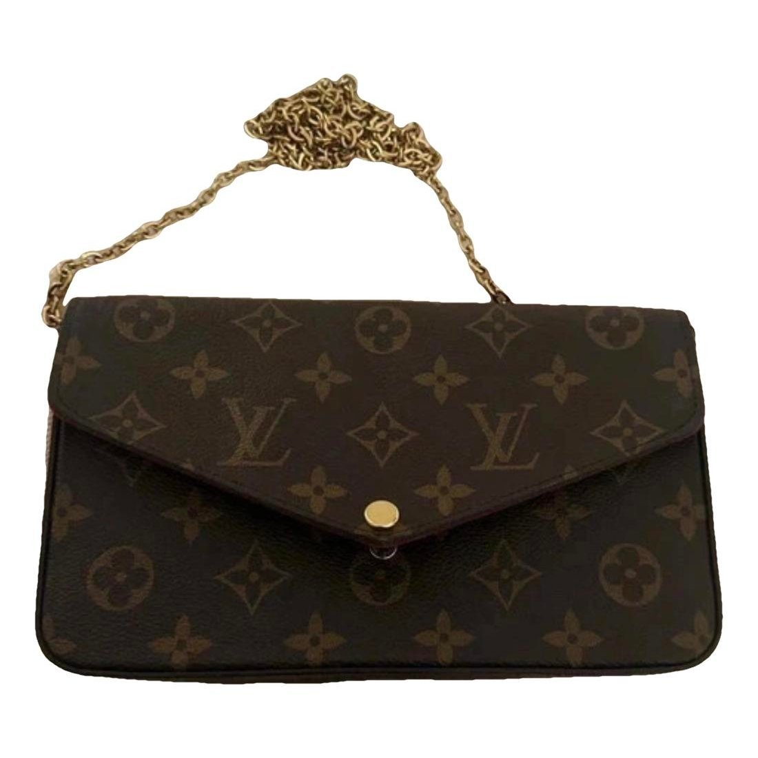 Leather clutch bag