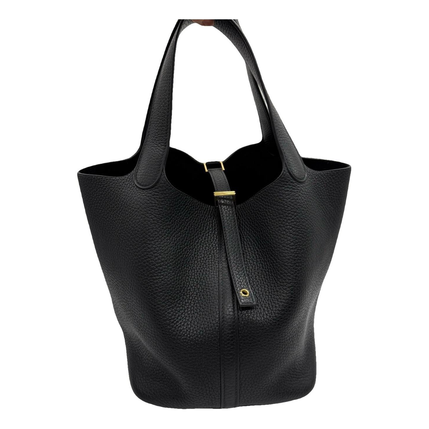 Picotin leather handbag