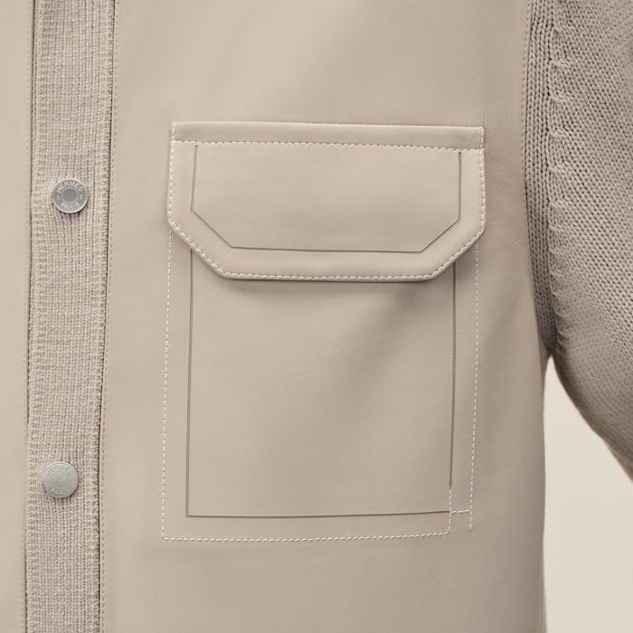 Silex "Devant Cuir" Buttoned Jacket