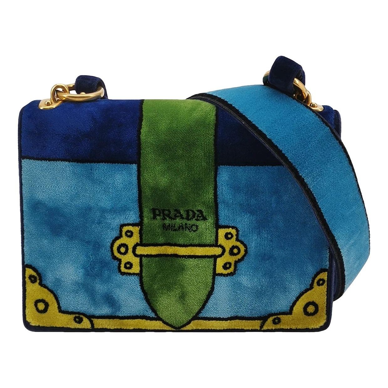 Cahier velvet handbag