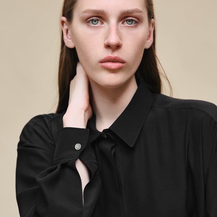 Noir Shirt Dress