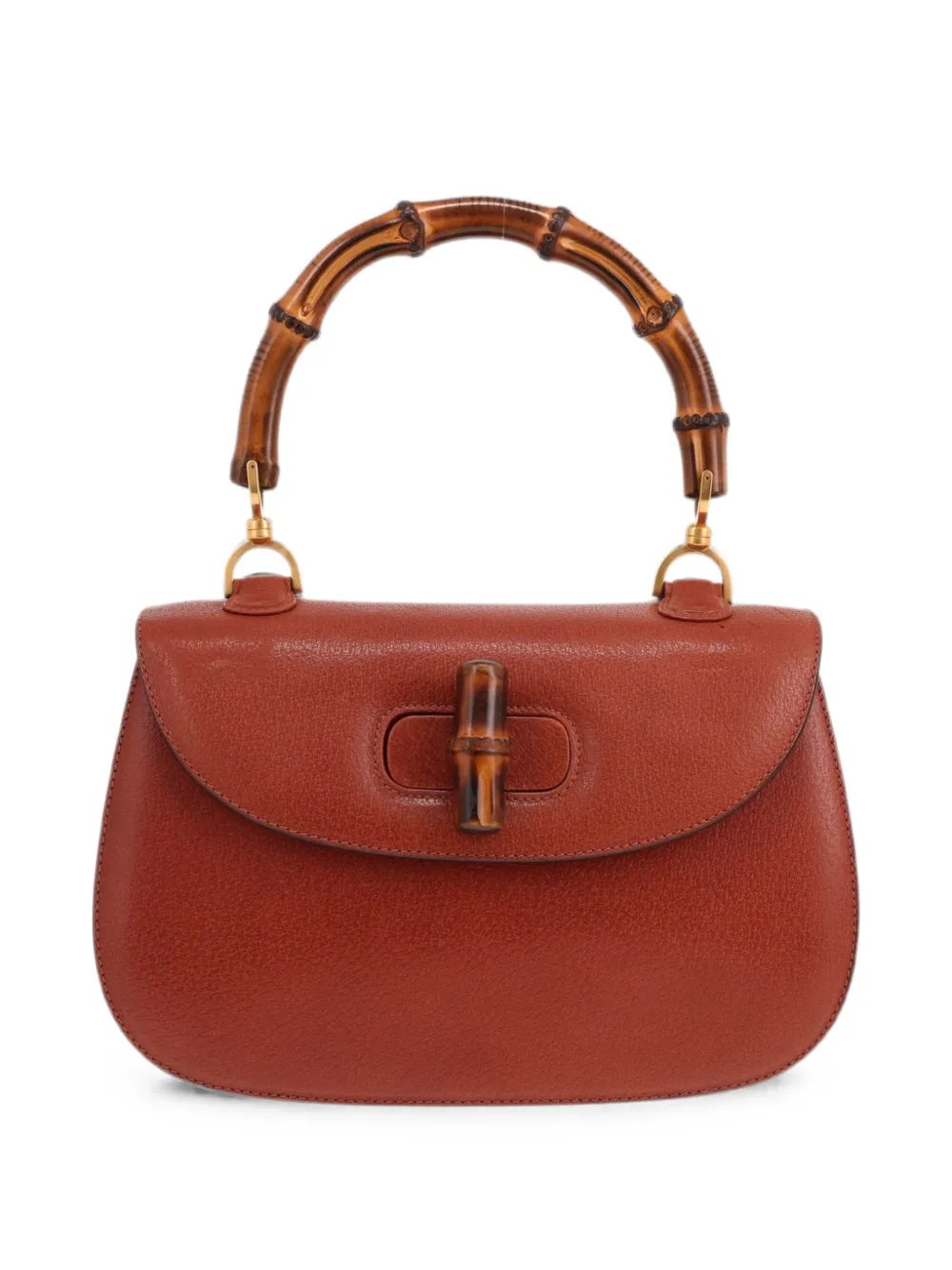 1990's Bambou grained tote bag