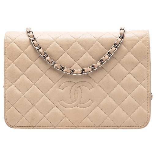 Wallet On Chain leather crossbody bag