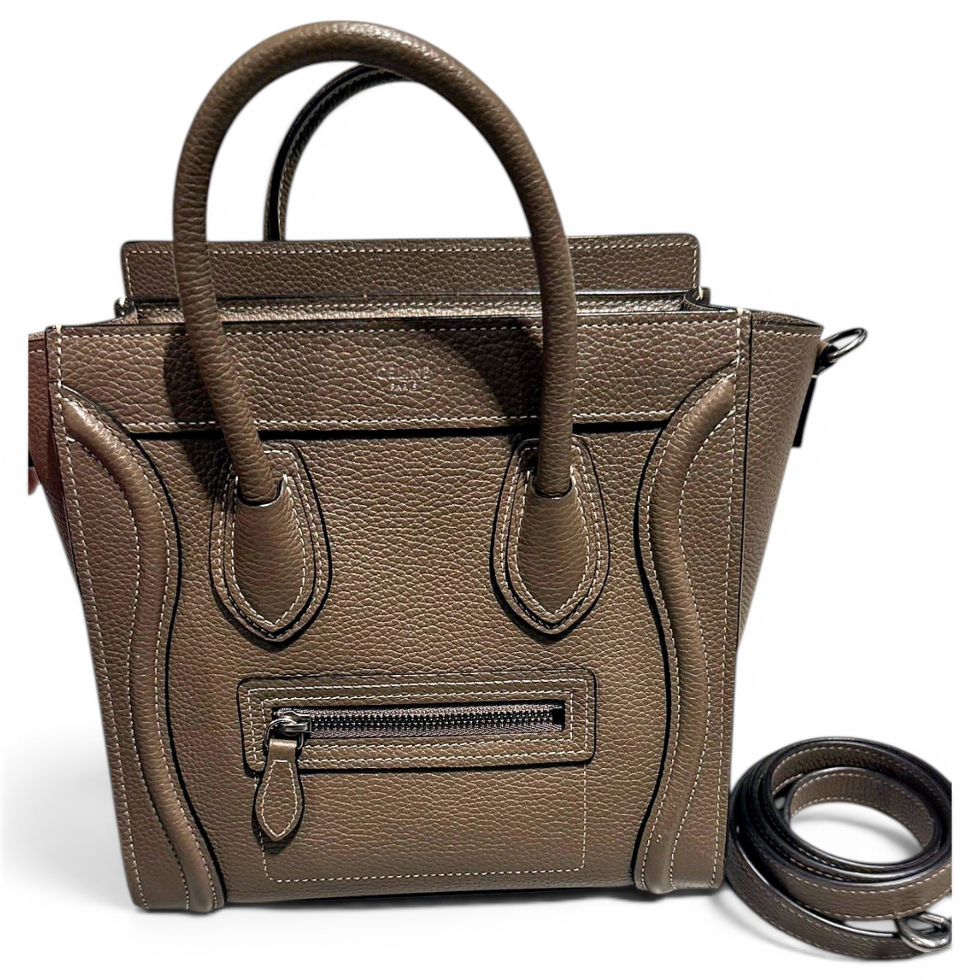 Nano Luggage leather handbag