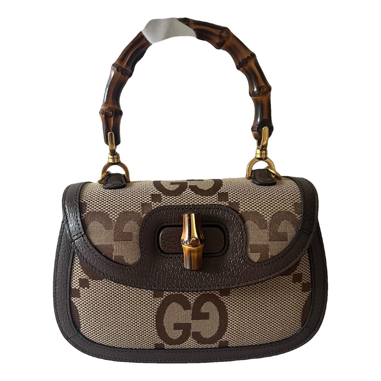 Convertible Bamboo Top Handle handbag