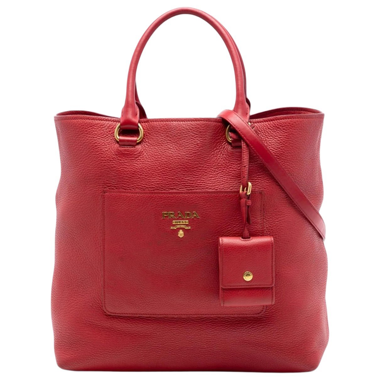Prada Pocket leather tote