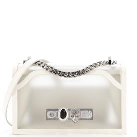 Alexander McQueen Jewelled Flap Satchel Leather Medium