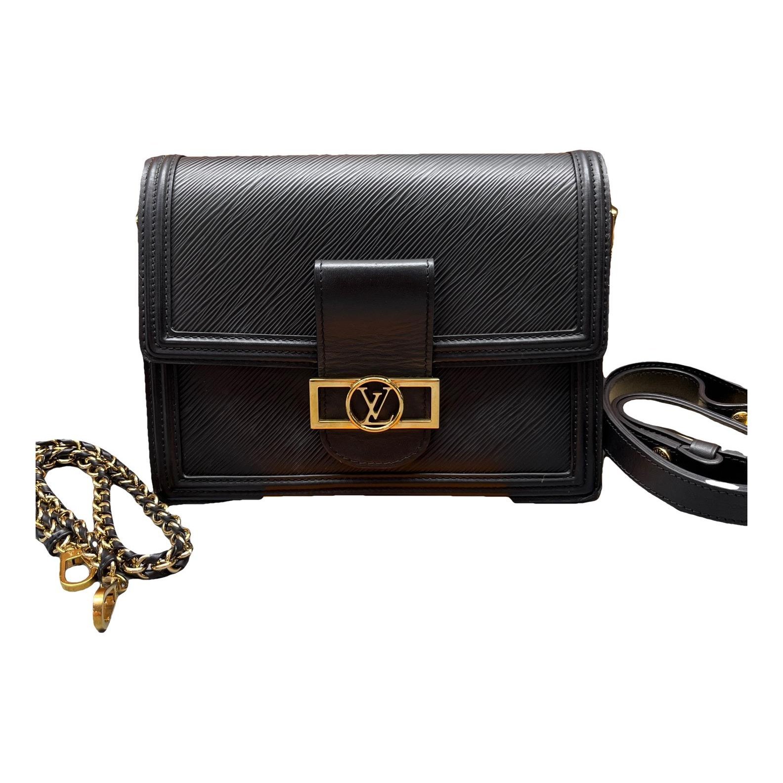 Dauphine leather handbag