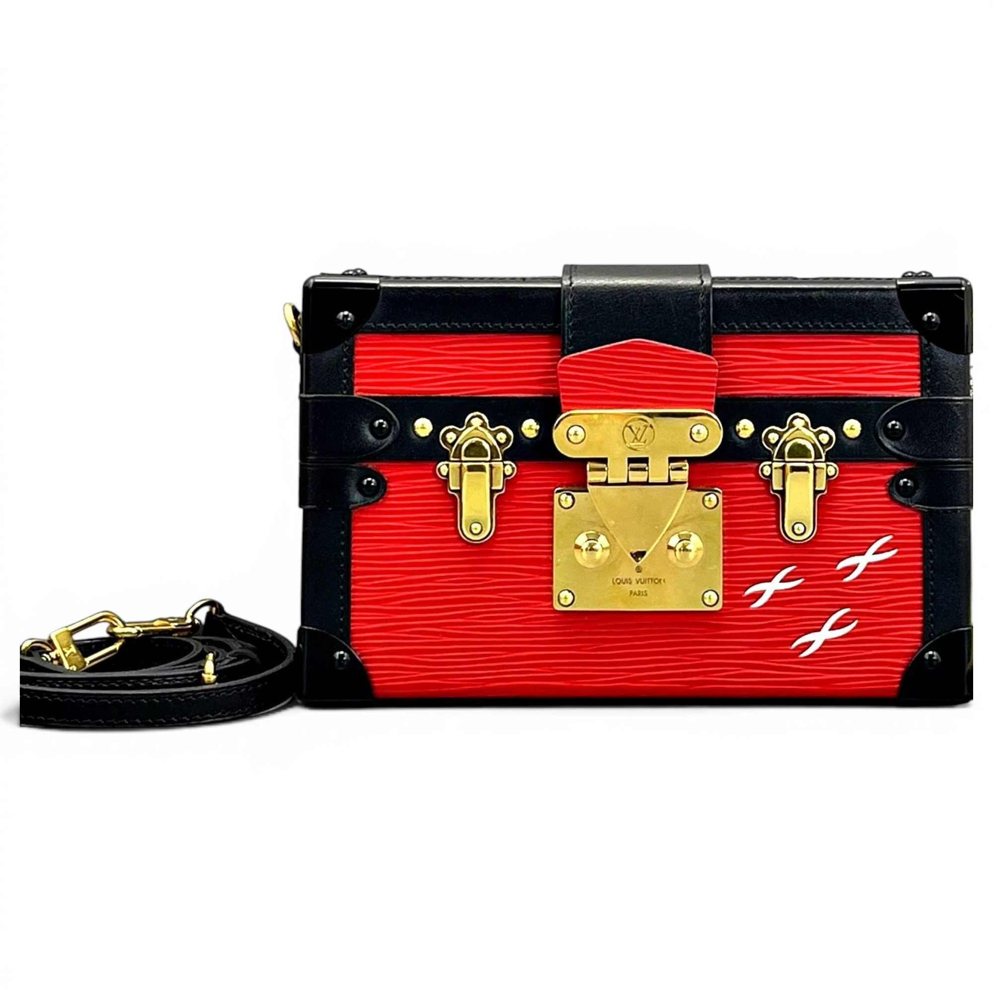 Petite Malle leather handbag