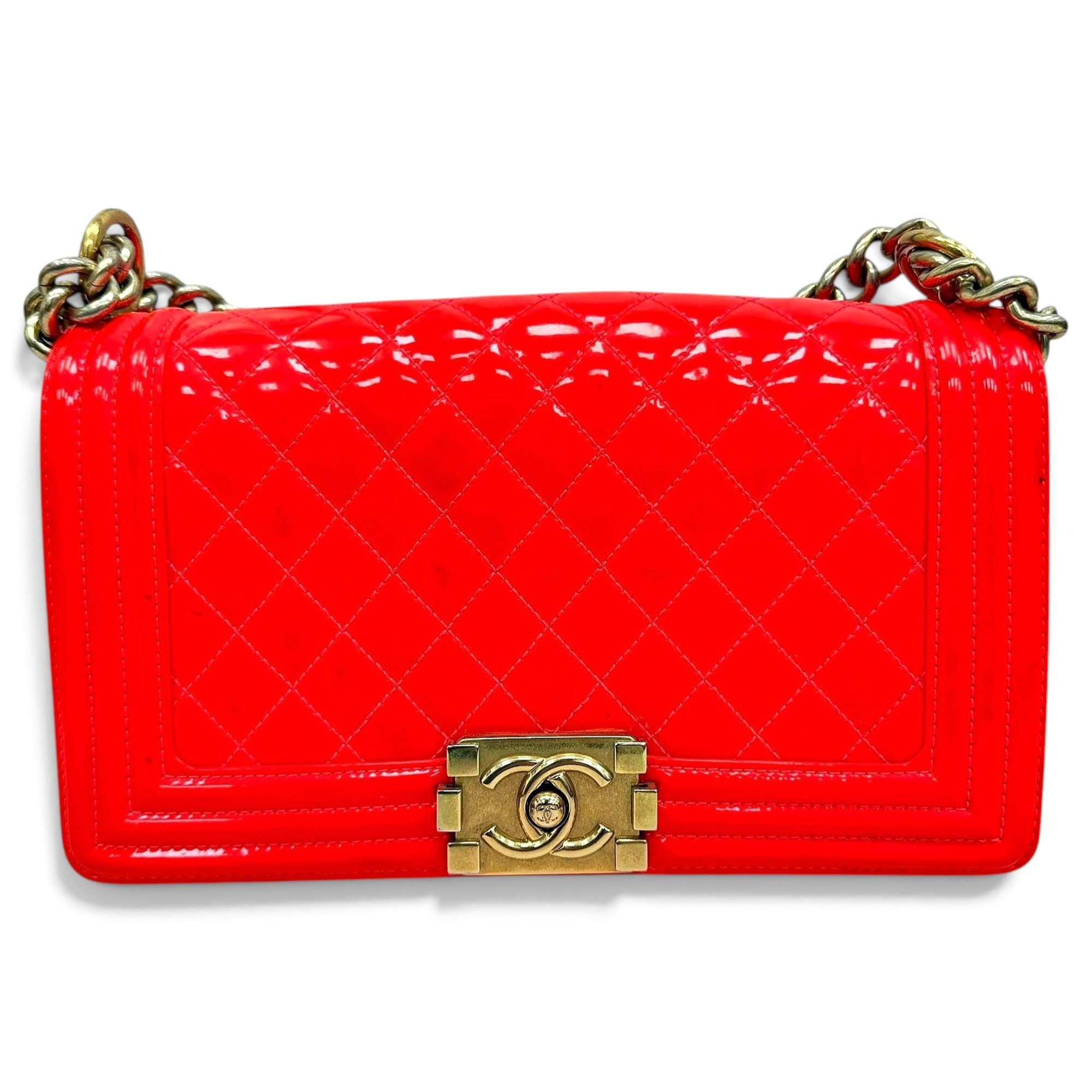 Boy patent leather crossbody bag