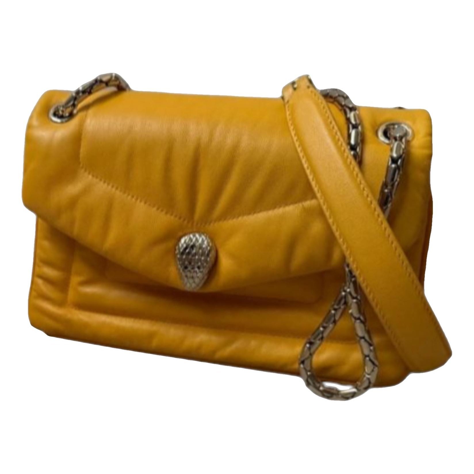Serpenti leather handbag
