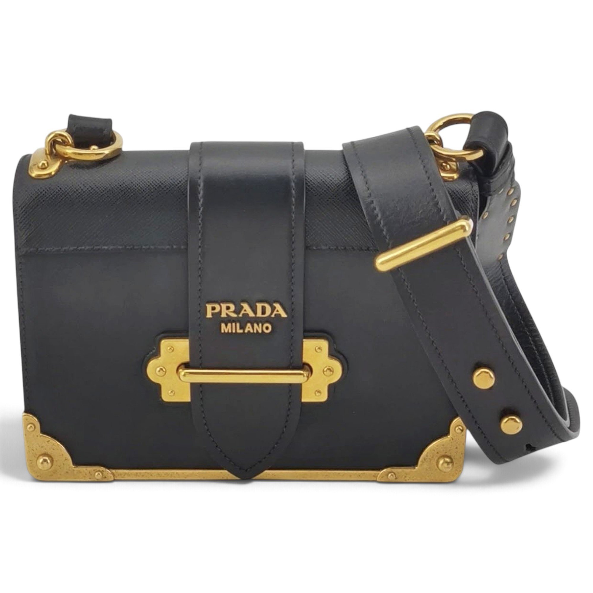 Cahier leather handbag