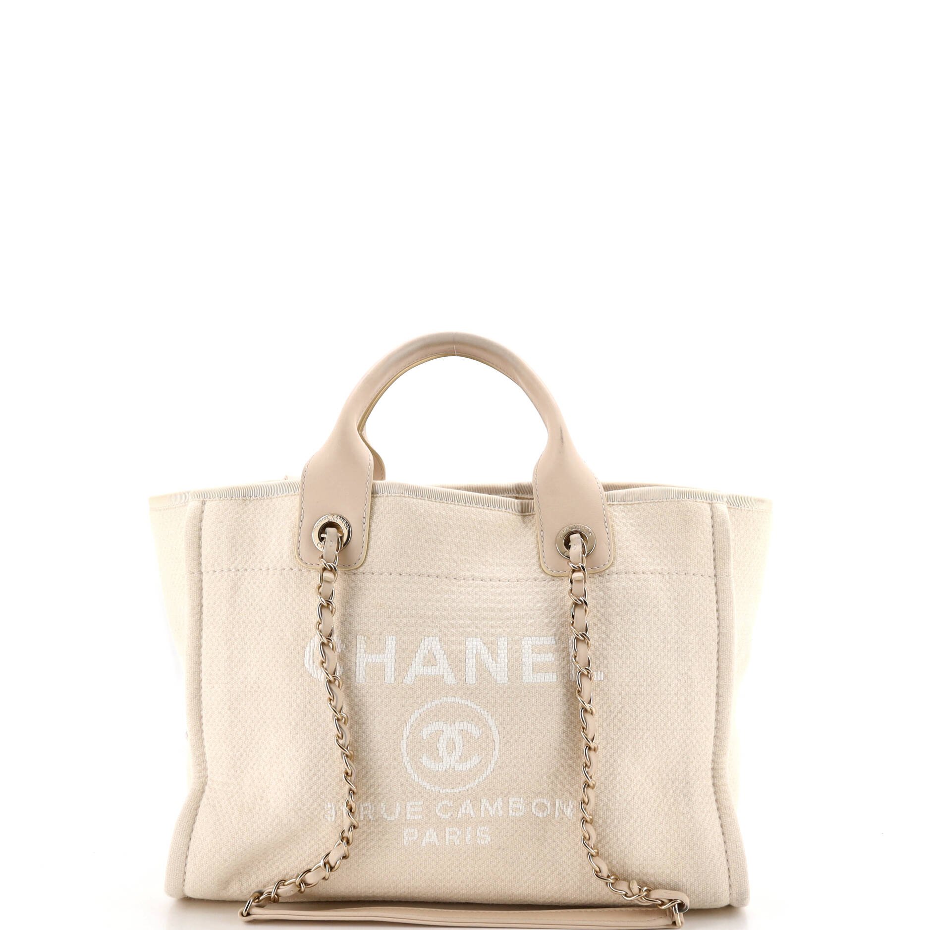 Chanel Deauville NM Tote Mixed Fibers Small