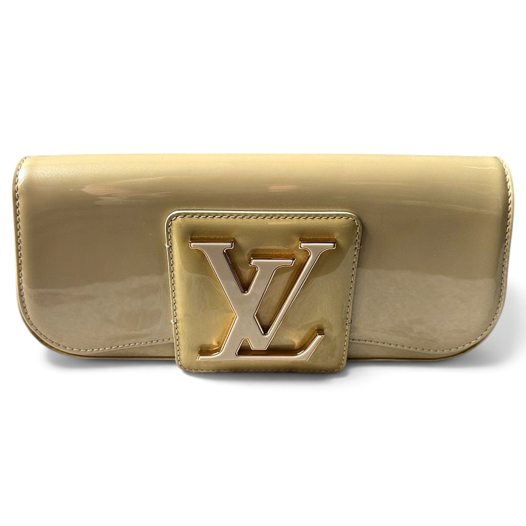 Sobe patent leather clutch bag