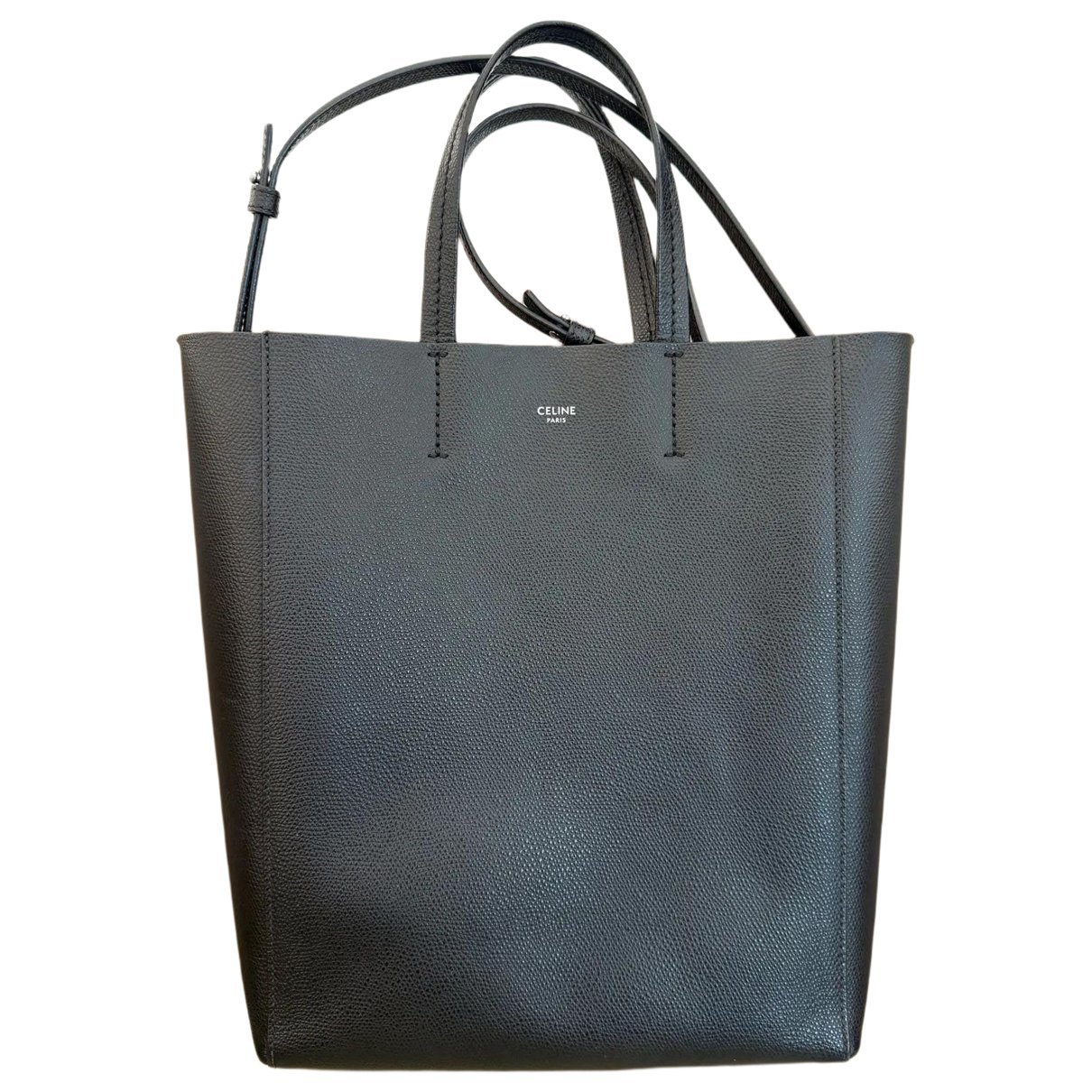 Cabas leather handbag