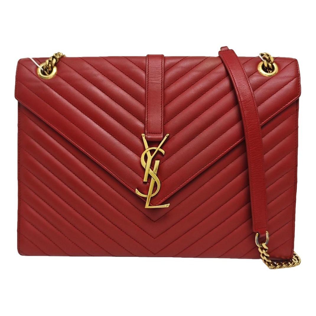 Envelope leather crossbody bag