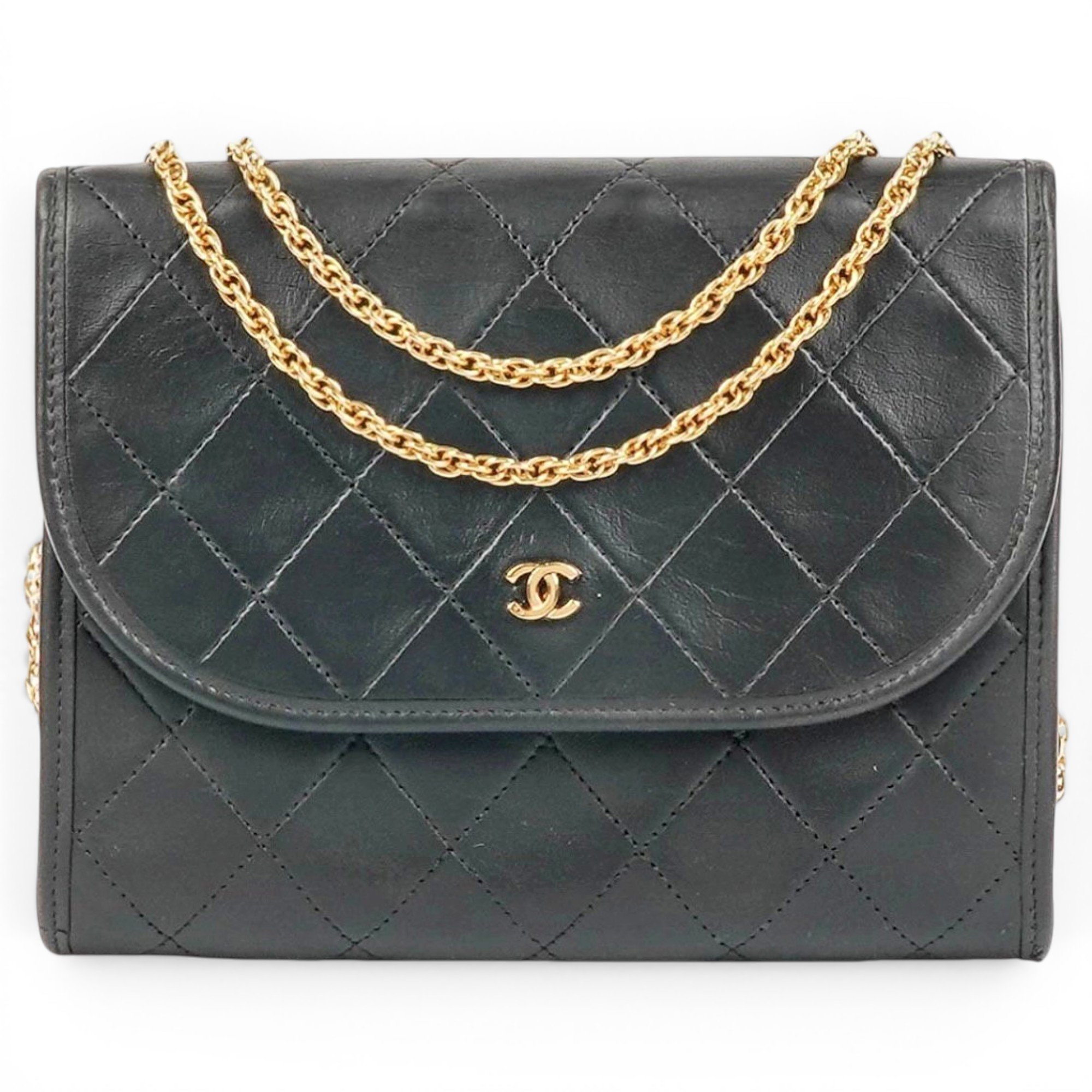 Leather clutch bag