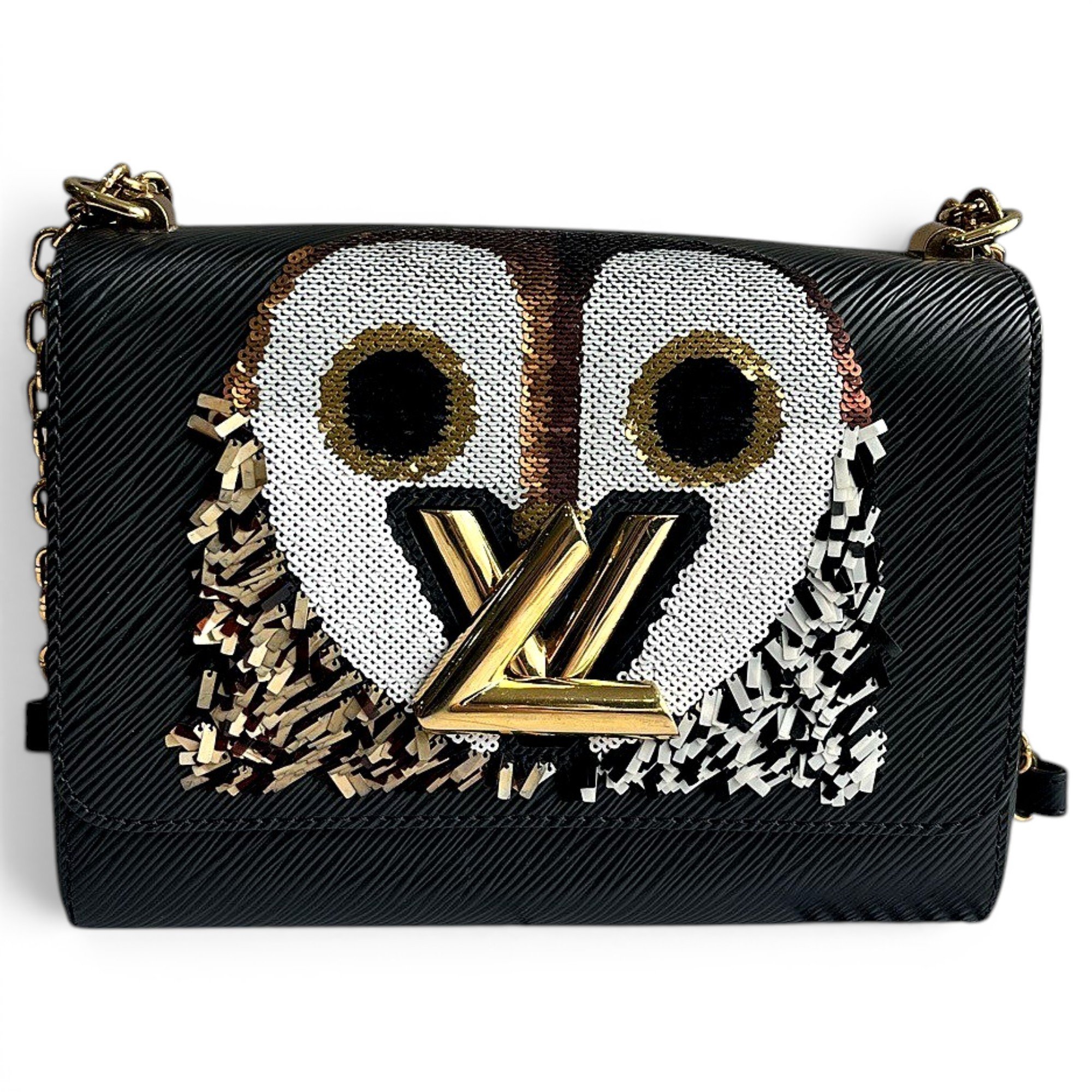 Twist leather handbag