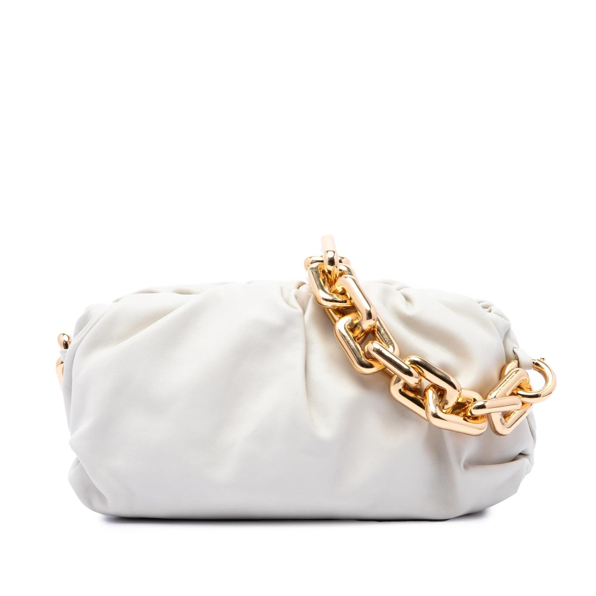 Chain Pouch leather handbag