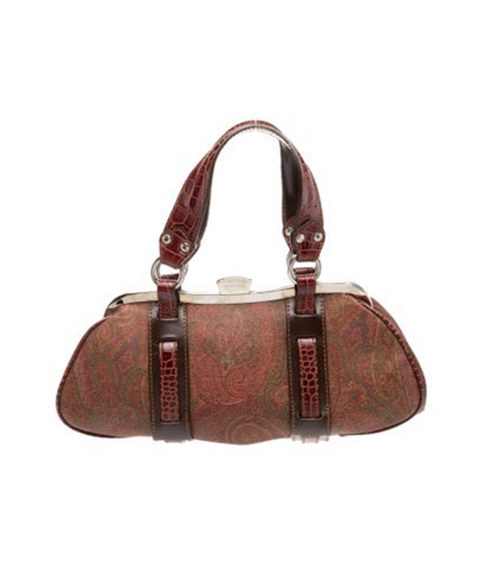 Etro Leather Top Handle Bag