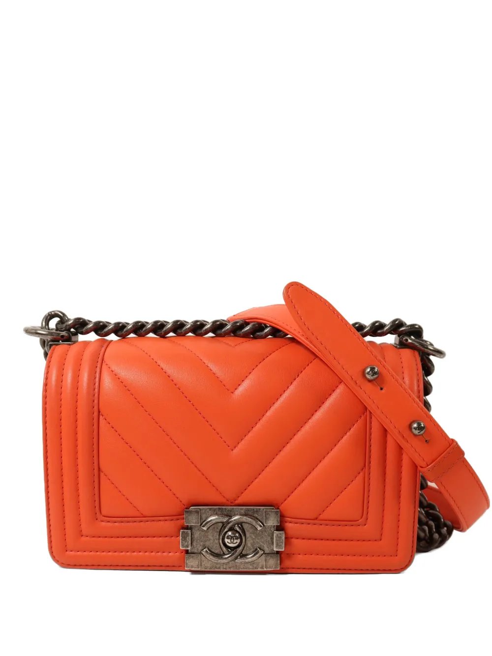 20 Boy chevron-quilted chain-strap calfskin shoulder bag