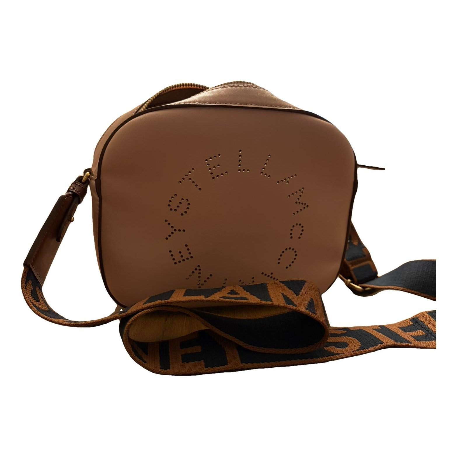Logo leather handbag