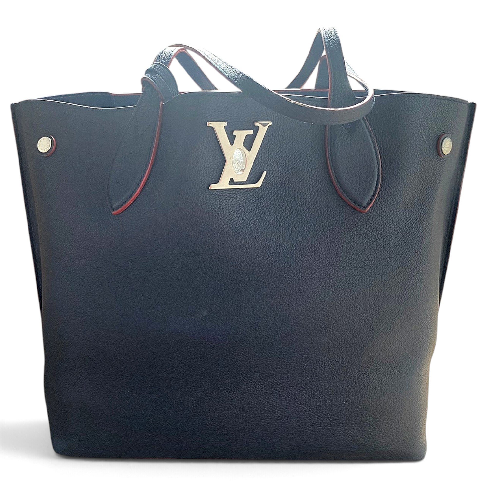 Lockme leather tote