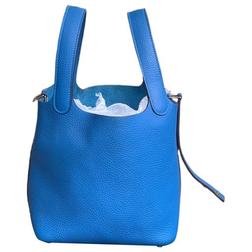Picotin leather tote