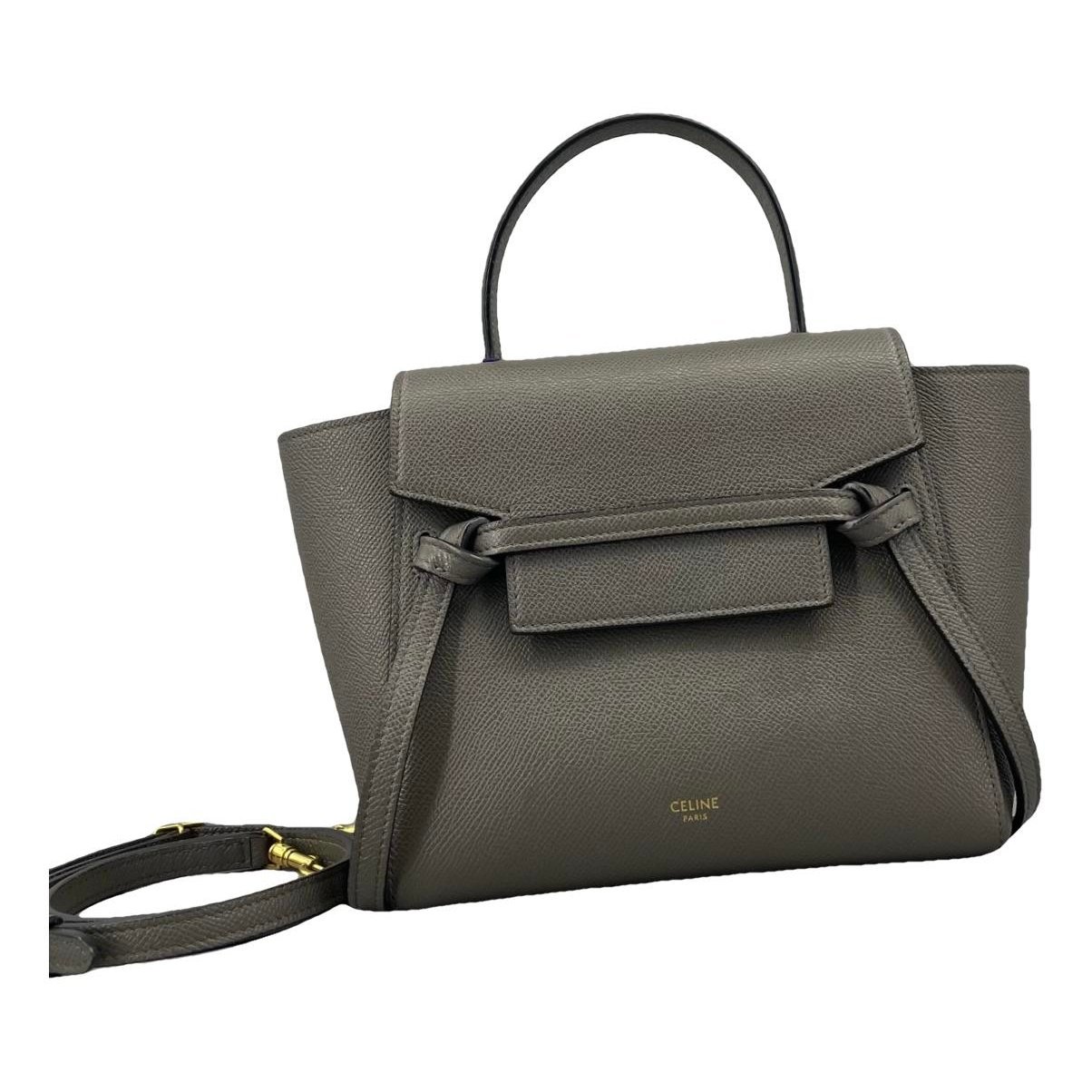 Belt leather handbag