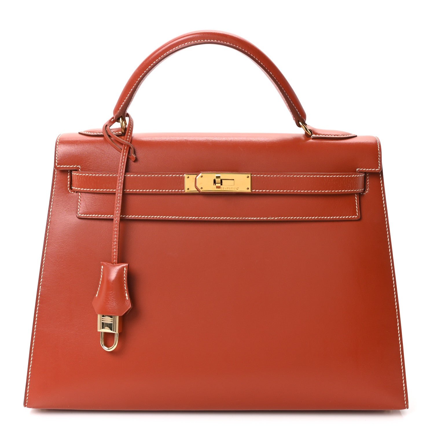 Hermes Box Kelly Sellier 32 Brique