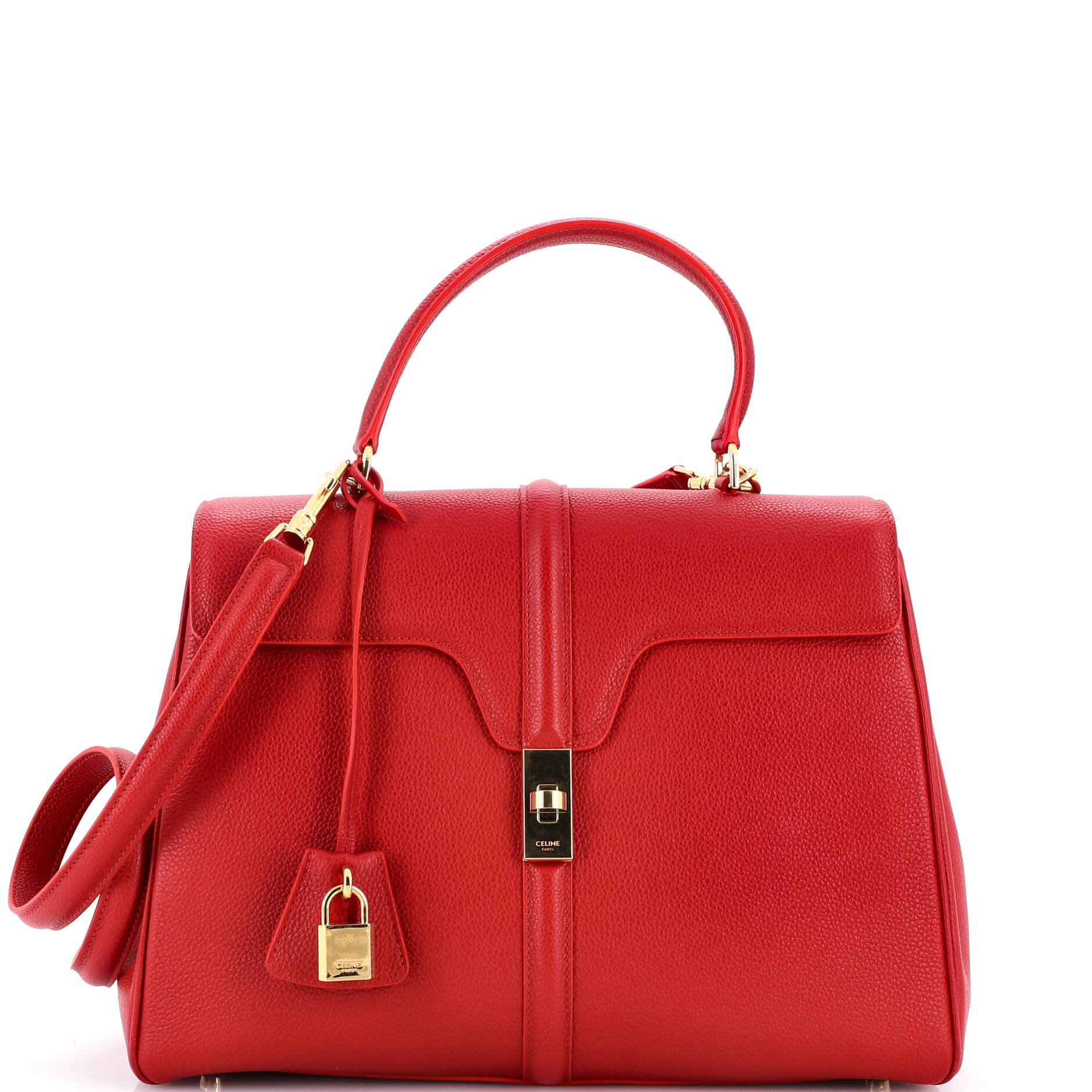 16 Top Handle Bag Grained Calfskin Medium
