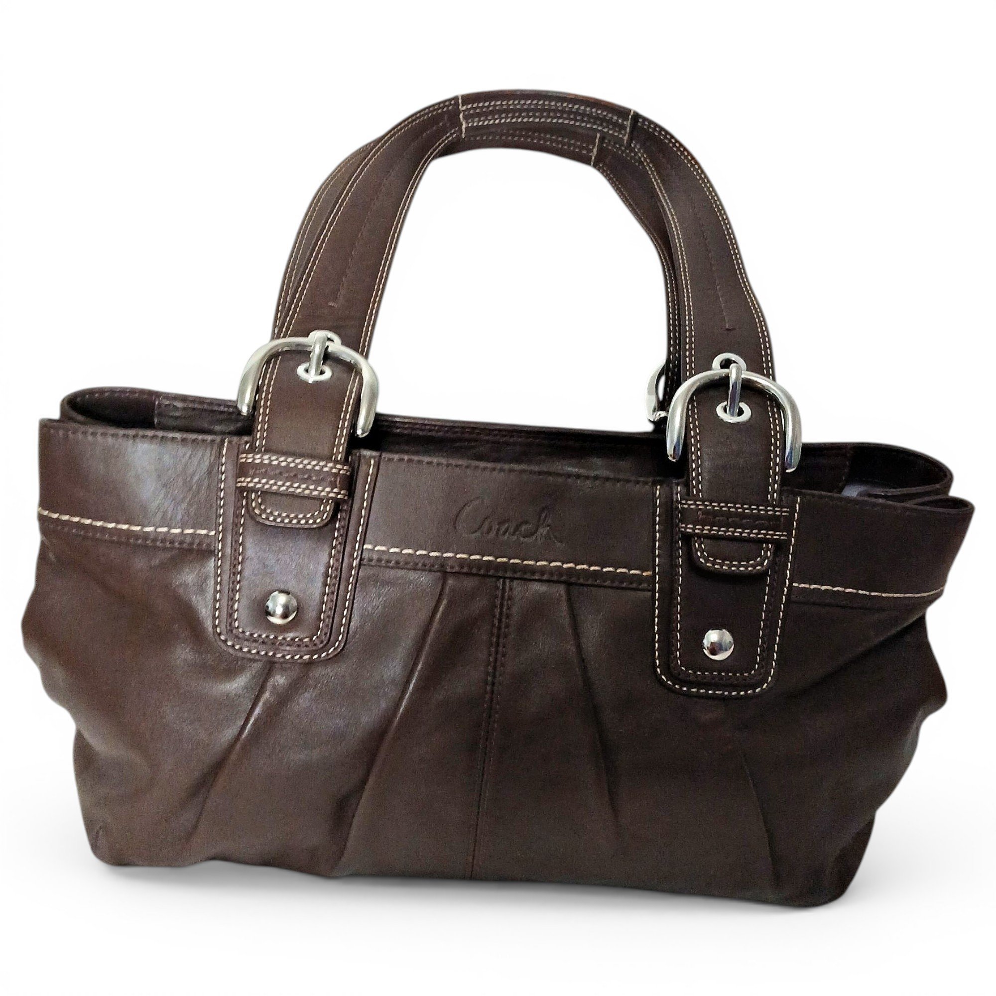 Signature Sufflette leather handbag