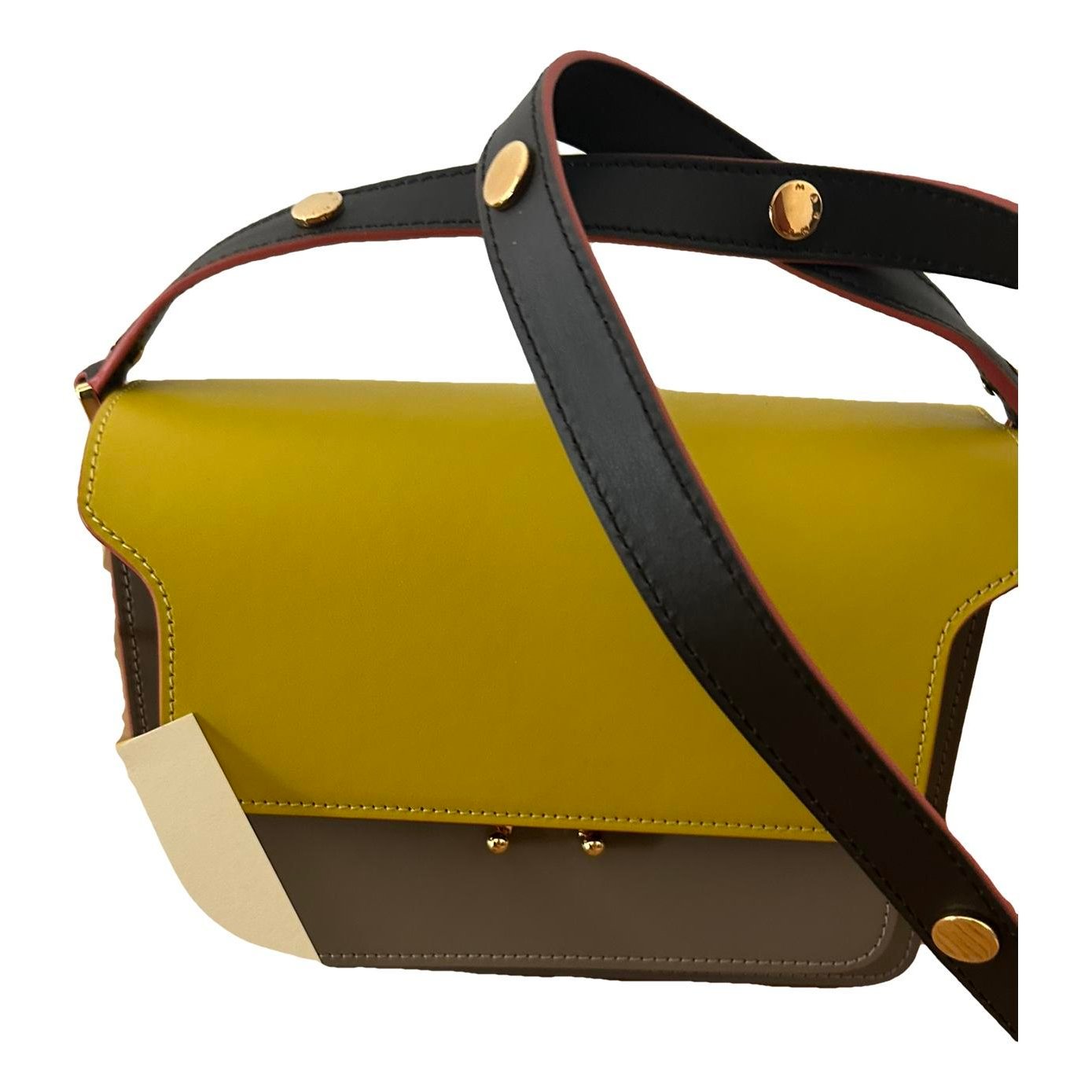 Marni Trunk leather crossbody bag