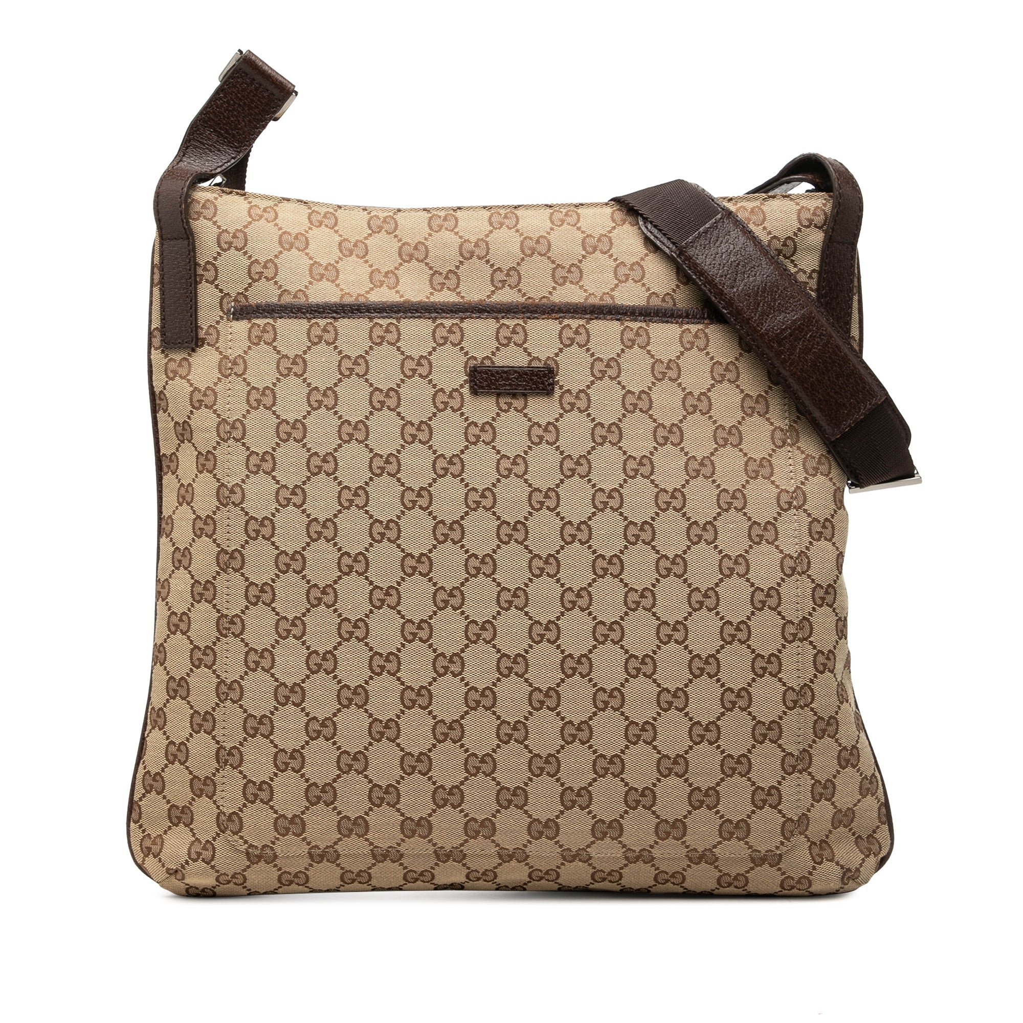 Gucci B leather crossbody bag