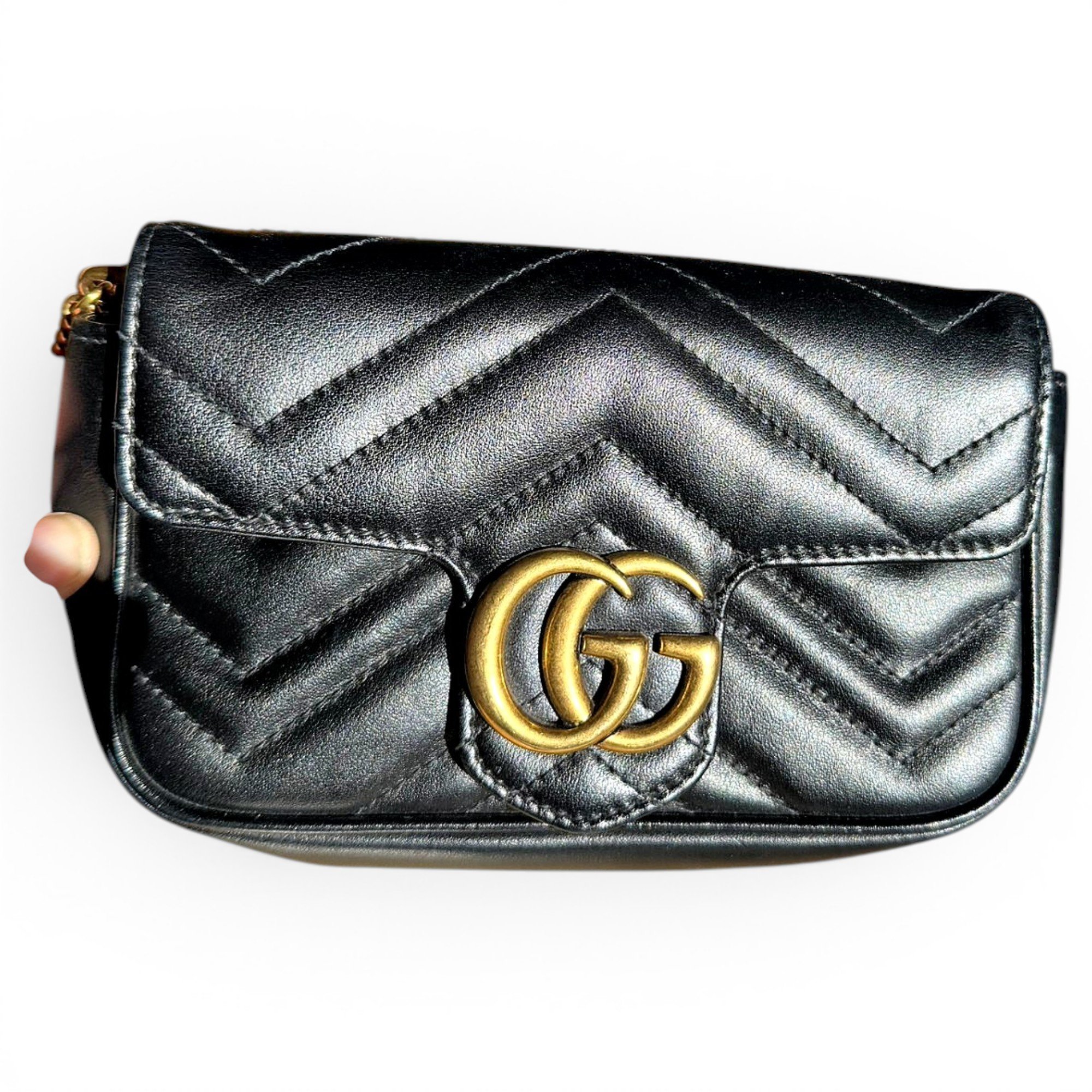 GG Marmont Flap leather crossbody bag