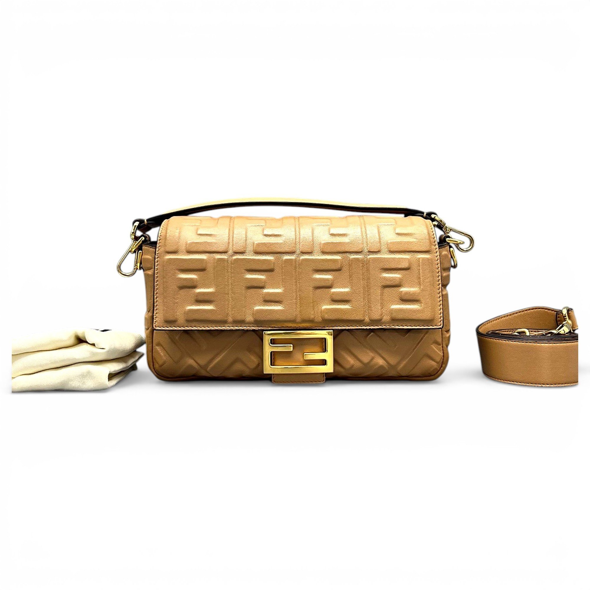 Baguette leather handbag