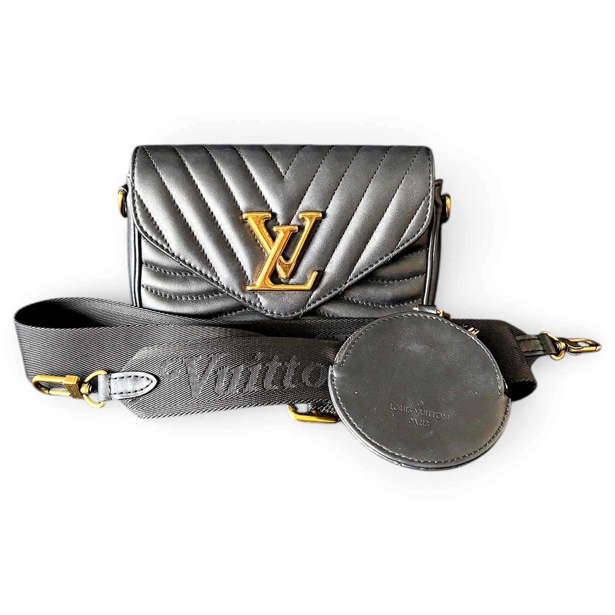 Multi-Pochette New Wave leather handbag