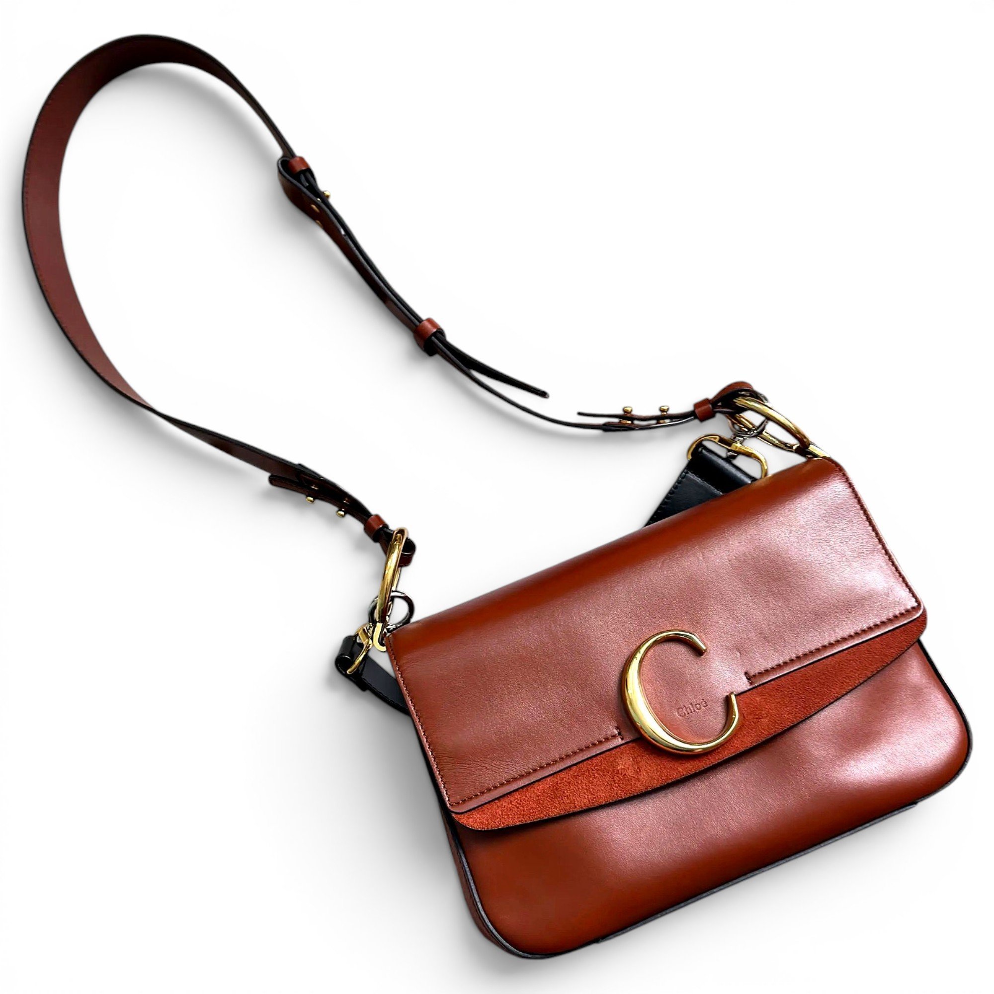 C leather handbag