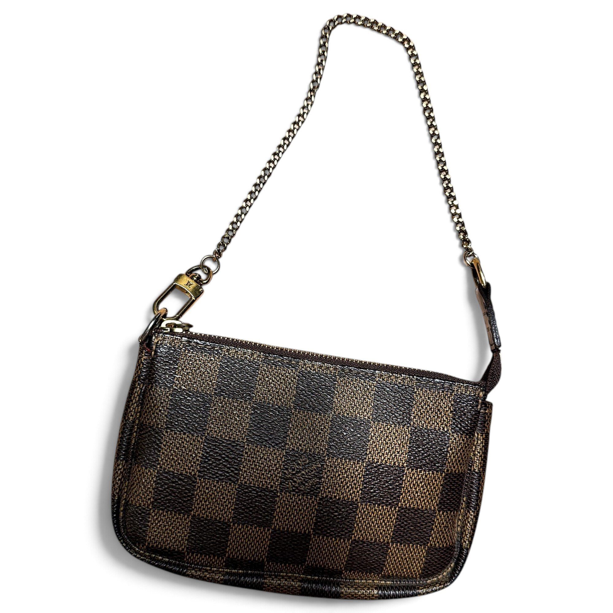Leather clutch bag