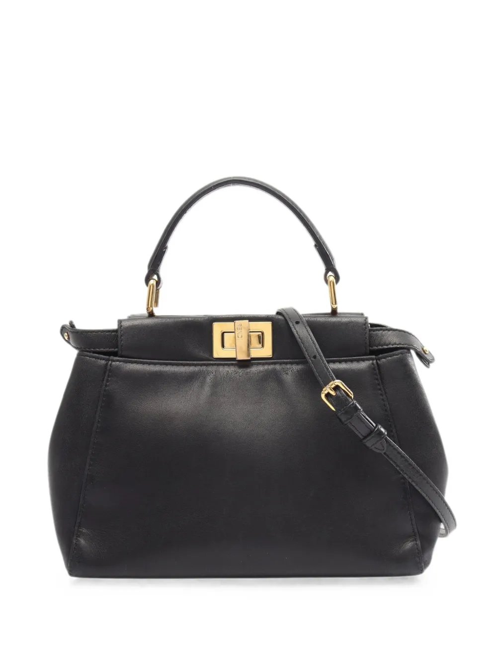 2000s mini Peekaboo two-way leather handbag